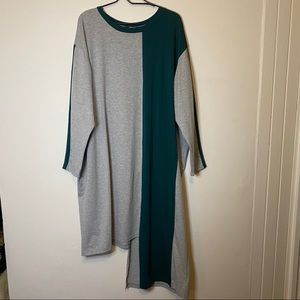 ✨asos gray & green long sleeve dress✨